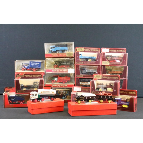 1119 - 22 Boxed Matchbox Models of Yesteryear code variant diecast models to include GWR, Isleworth Stout, ... 