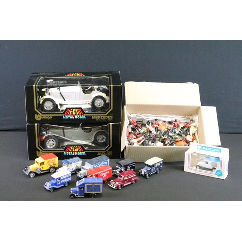 1126 - Two boxed Burago 1/18 scale diecast models to include 3006 Jaguar SS 100 & 3002 Mercedez Benz SSKL (... 