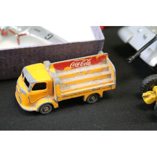 1127 - Collection of diecast models and accessories from the mid 20th C onwards to include Dinky, Matchbox,... 