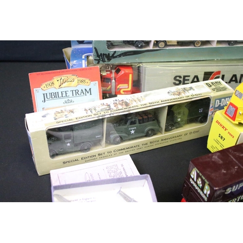 1127 - Collection of diecast models and accessories from the mid 20th C onwards to include Dinky, Matchbox,... 