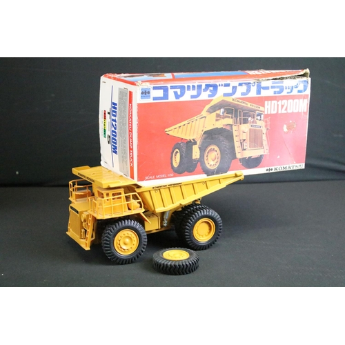 1128 - Five boxed 1/50 scale diecast construction models to include ERTL Mighty Movers Replica 2430 Caterpi... 