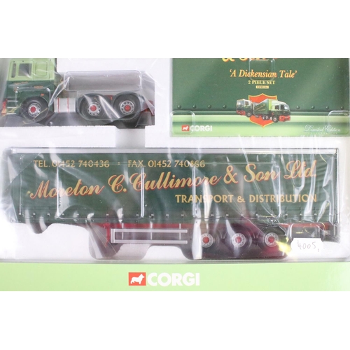 1203 - Three boxed / cased Corgi diecast haulage models to include 2 x Modern Trucks (75402 Tate & Lyle and... 