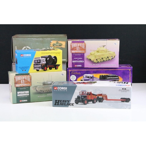 1204 - Eight boxed Corgi Classics diecast models to include 2 x D-Day 60th Anniversary (US60401 M3 A1 Half-... 