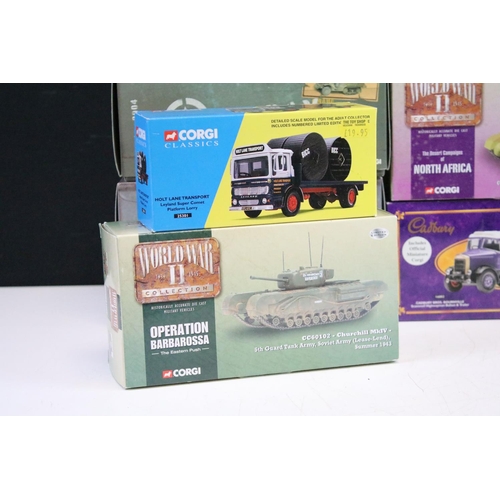 1204 - Eight boxed Corgi Classics diecast models to include 2 x D-Day 60th Anniversary (US60401 M3 A1 Half-... 