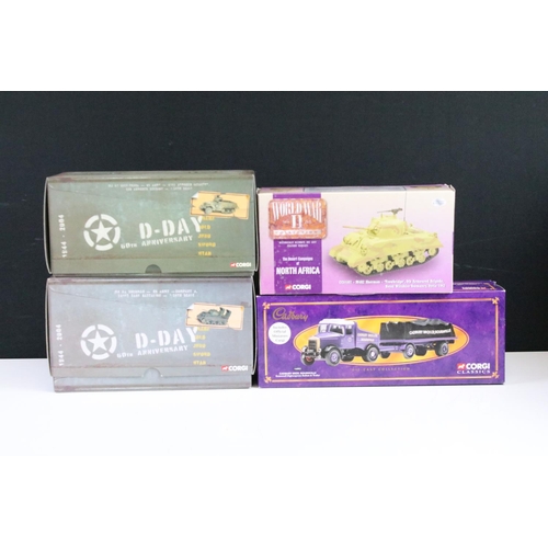 1204 - Eight boxed Corgi Classics diecast models to include 2 x D-Day 60th Anniversary (US60401 M3 A1 Half-... 