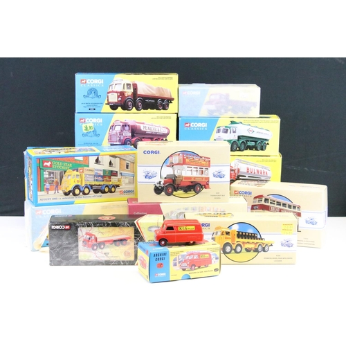 1206 - 16 Boxed Corgi diecast models to include Heritage, Building Britain, Road Transport from Corgi, Publ... 