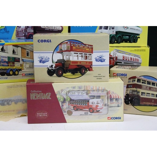 1206 - 16 Boxed Corgi diecast models to include Heritage, Building Britain, Road Transport from Corgi, Publ... 