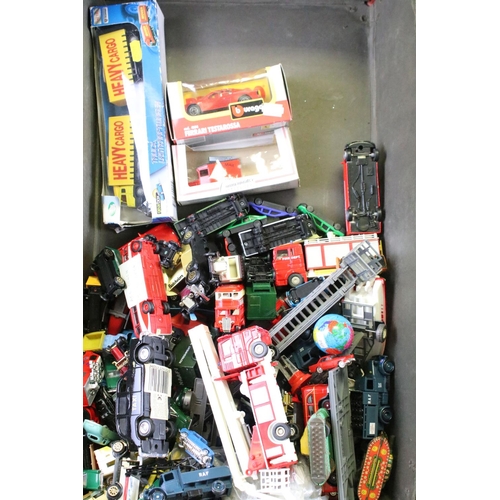 1216 - Quantity of mid 20th C onwards diecast, plastic & tin plate models to include heavily play worn Dink... 