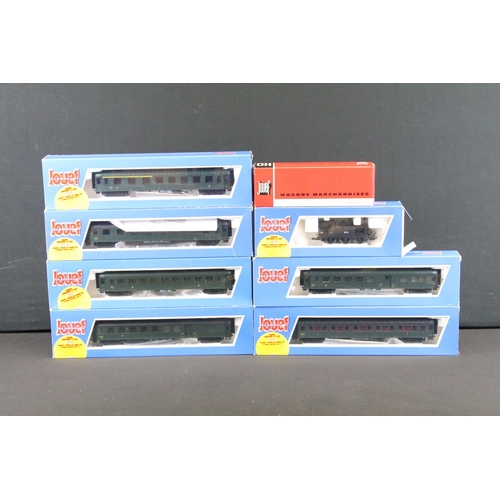 37 - 14 Boxed Joeuf HO gauge items of rolling stock to include 511400 Rivets 2E CL, 6240, 8500, 530900 et... 