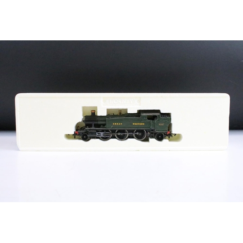 45 - Four boxed Hornby OO gauge locomotives to include R2503 SR 0-4-4 Class M7 Locomotive 357, R2098A GWR... 