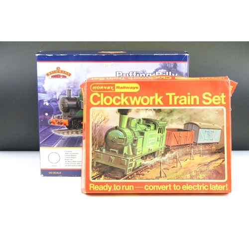 61 - Boxed Bachmann OO gauge 30005 Puffing Billy train set plus a boxed Hornby OO gauge RS691 Clockwork G... 