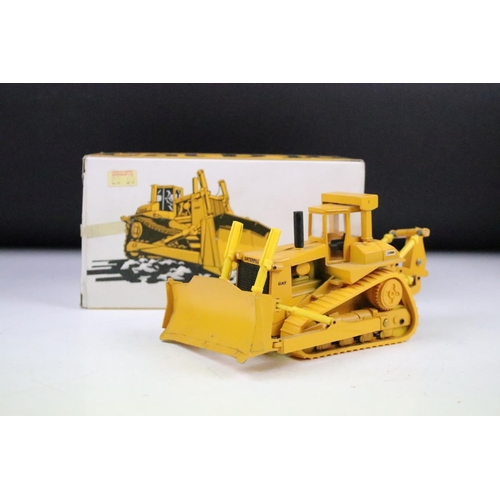 Two boxed Conrad CAT Caterpillar diecast construction models to include ...