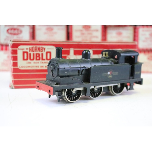 78 - 14 Boxed Hornby Dublo items of rolling stock to include 4305 Passenger Fruit Van, 4300 Blue Spot Fis... 