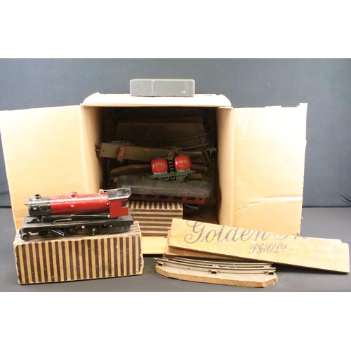 106 - Quantity of O gauge model railway to include boxed Bowman Models Steam Locomotive Model 234 (needing... 