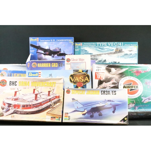 131 - 14 Boxed model kits to include Tamiya 1/72 PT7202 Japanese Torpedo Boat PT15, Airfix 18003 Harrier G... 