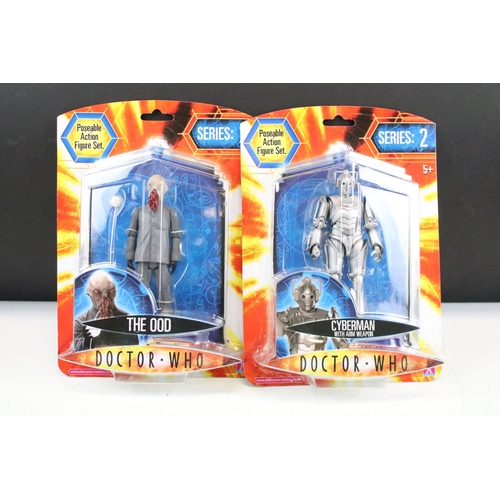 289 - Collection of nine carded/ boxed Doctor Who Series 2 action figures to include Dalek Sec, The Hoix, ... 