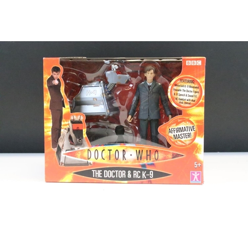 293 - Collection of four boxed Doctor Who action figures to include The Doctor & RC K-9, Radio Controlled ... 