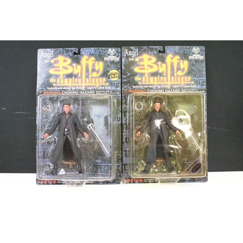 295 - Collection of 12 carded Moore Action Buffy The Vampire Slayer action figures to include Spike, Drusi... 