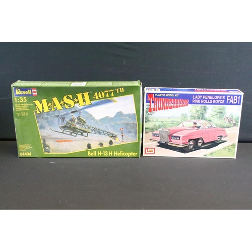 145 - Eight boxed TV / Space related plastic model kits to include Revell 1/35 MASH 04404, 2 x Imai Captai... 