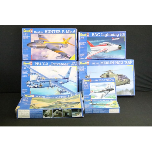 170 - 27 boxed and unbuilt Revell 1/72 scale plastic model kits to include 4163, 04102, 04331, 04839, 0428... 