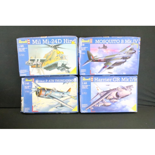 171 - 14 boxed and unbuilt Revell 1/48 scale plastic model kits to include 04896, 04513, 04662, 04519, 045... 