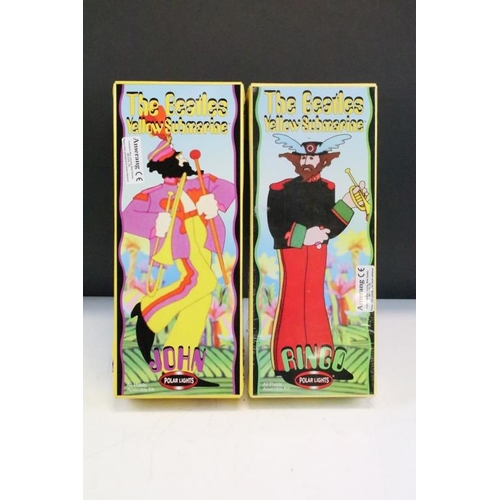 263 - Set of four boxed Polar Lights The Beatles Yellow Submarine plastic kits to include John, Paul, Geor... 