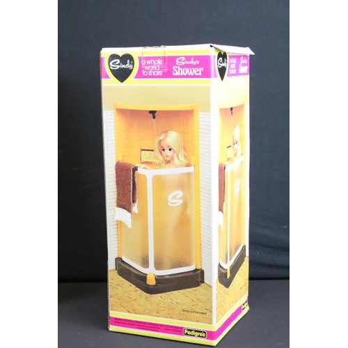 1504 - 11 Boxed Pedigree play sets / accessory sets to include Sindy's Home (44543 - tatty box), Shower (44... 