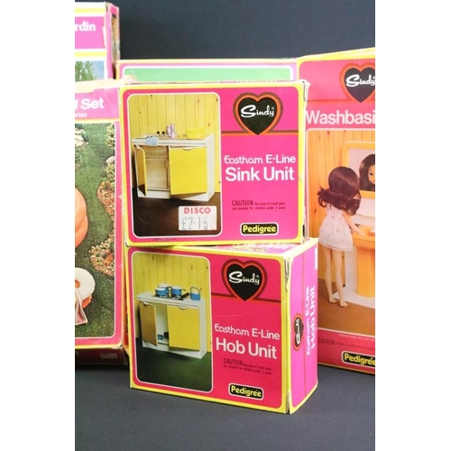 1505 - Sindy - Collection of ten boxed Pedigree Sindy play sets/ accessory sets to include Caravan (Tatty e... 