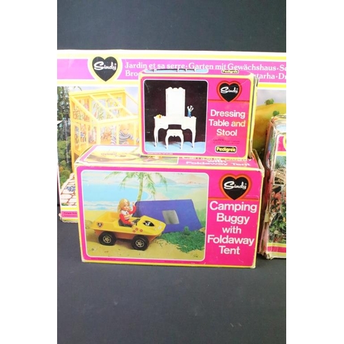 1505 - Sindy - Collection of ten boxed Pedigree Sindy play sets/ accessory sets to include Caravan (Tatty e... 