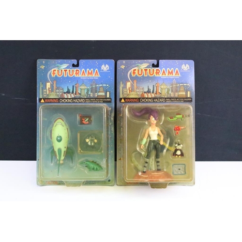 280 - Collection of four Moore Action Collectable Futurama action figures to include Bender, Fry, Planet E... 