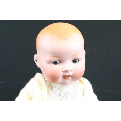 1573 - Three German bisque headed dolls to include Armand Marseille 351/10K dream baby, an A. S. 261/8 baby... 