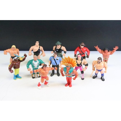 482 - WWF / WWE Wrestling - 12 Hasbro WWF figures to include Koko B Ware with , Hacksaw Jim Duggan with 4x... 