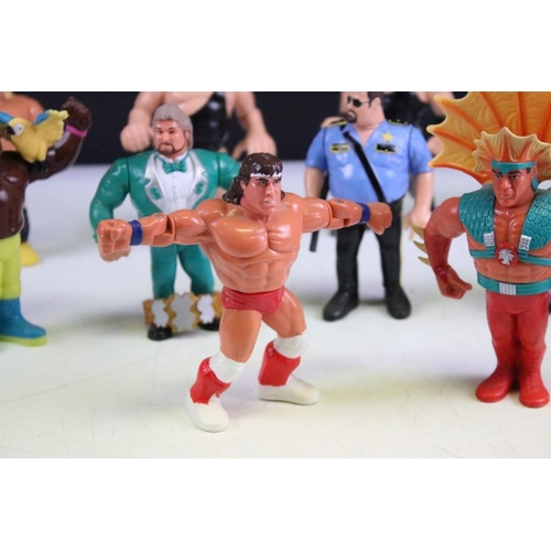 482 - WWF / WWE Wrestling - 12 Hasbro WWF figures to include Koko B Ware with , Hacksaw Jim Duggan with 4x... 