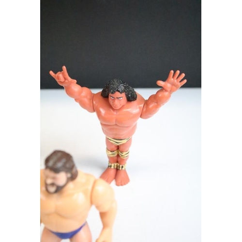 482 - WWF / WWE Wrestling - 12 Hasbro WWF figures to include Koko B Ware with , Hacksaw Jim Duggan with 4x... 