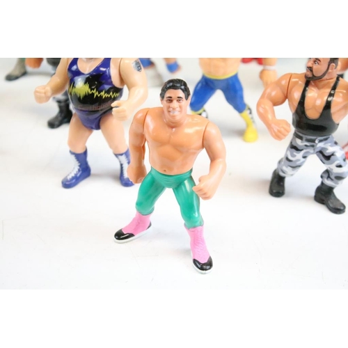 483 - WWF / WWE Wrestling - 15 Hasbro WWF figures to include Legion of Doom, Nasty Boys, Natural Disasters... 