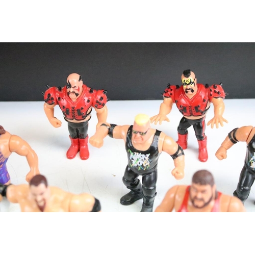 483 - WWF / WWE Wrestling - 15 Hasbro WWF figures to include Legion of Doom, Nasty Boys, Natural Disasters... 