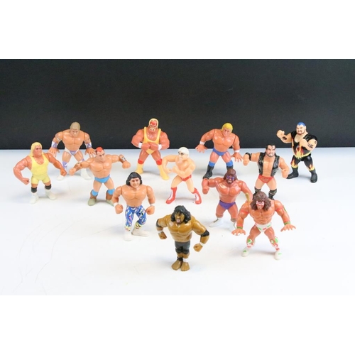 484 - WWF / WWE Wrestling - 12 Hasbro WWF figures to include Macho Man Randy Savage with sector, Mr Perfec... 