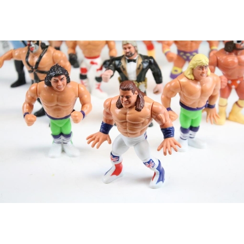 486 - WWF / WWE Wrestling - 15 Hasbro WWF figures to include Demolition (Ax, Crush & Smash), The Rockers, ... 