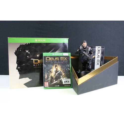 491A - Gaming - Boxed Xbox One Eidos Deus Ex Mankind Divided Collector’s Edition figure, together with an X... 