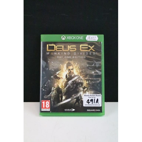 491A - Gaming - Boxed Xbox One Eidos Deus Ex Mankind Divided Collector’s Edition figure, together with an X... 