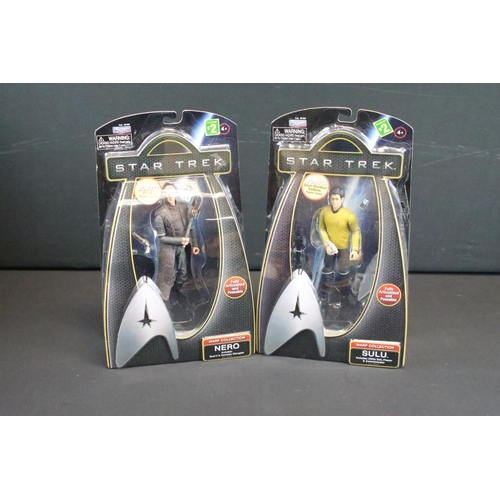 402 - Ten carded Playmates Start Trek action figures to include 6 x Warp Collection (Nero, Scotty, Origina... 