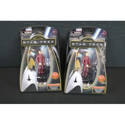 402 - Ten carded Playmates Start Trek action figures to include 6 x Warp Collection (Nero, Scotty, Origina... 