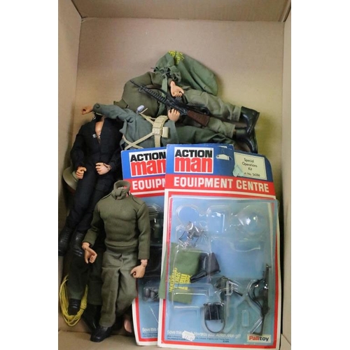 405 - Action Man - Seven Action Man figures (3 x Palitoy, 4 x CPG - heads detached), together with a large... 