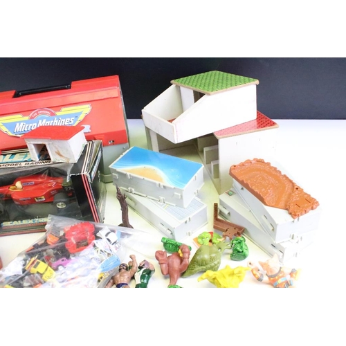 490 - Collection of various mixed toys and games to include Grandstand LCD retro gaming, quantity of Micro... 