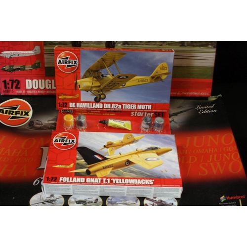 174 - 40 boxed and unbuilt 1/72 scale Airfix plastic model kits to include A01023V, A5515, A01004A, A01024... 