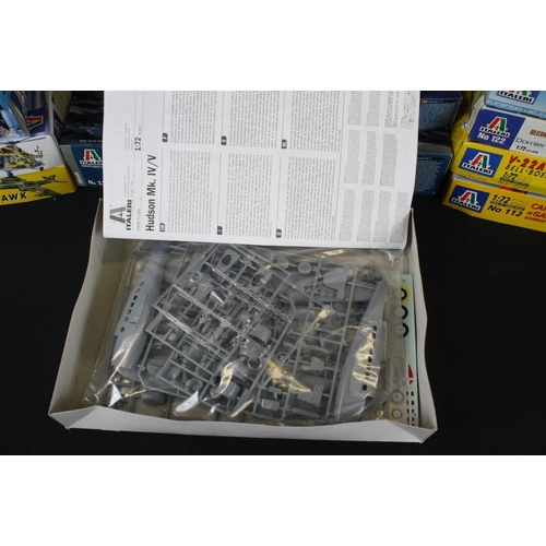 177 - 17 boxed and unbuilt Italeri 1/72 scale aviation plastic model kits to include models 1226, 1425, 13... 