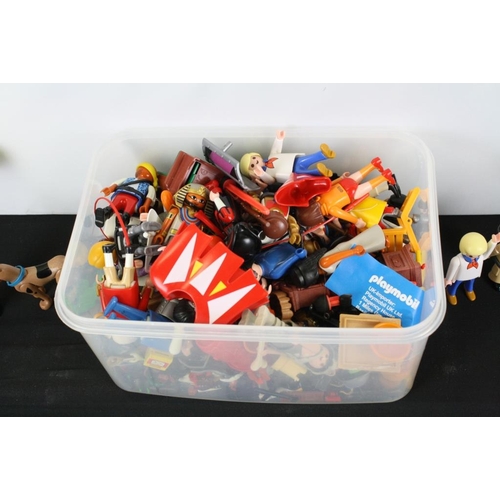 229 - Large collection of Playmobil to include a variety of sets to include Police Van and Police Station,... 