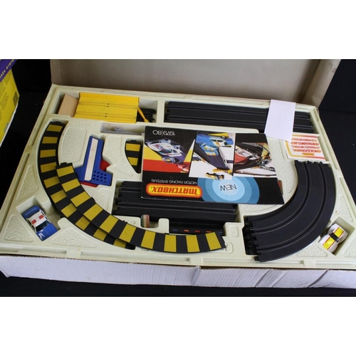 243 - Collection of various boxed and unboxed Scalextric to include boxed Beetle Cup, boxed Advanced Track... 