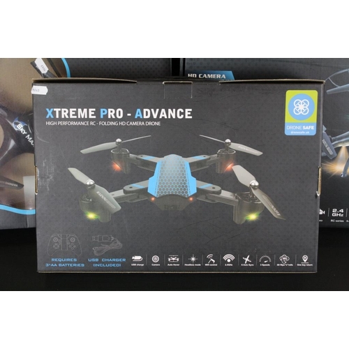 251 - Radio Control - Four boxed 'high performance' R/C drones to include Sky Max +, Air Max - Ultra, Xtre... 