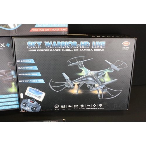 251 - Radio Control - Four boxed 'high performance' R/C drones to include Sky Max +, Air Max - Ultra, Xtre... 